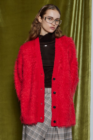 メゾンスペシャル/MAISON SPECIALの【予約販売】Wave Shaggy Knit Cardigan / ウェーブシャギーニットカーディガン(110300/110303)