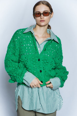 メゾンスペシャル/MAISON SPECIALの【予約販売】Flower Mesh Cardigan / フラワーメッシュカーデ(110300/110303)
