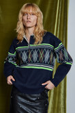 Argyle Rugby Polo Knit / アーガイルラガーポロニット
