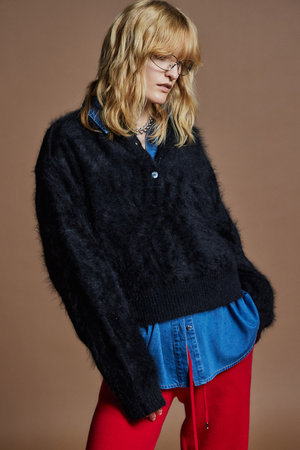 メゾンスペシャル/MAISON SPECIALの【予約販売】Angora Shaggy Knit / アンゴラシャギーニット(110300/110301)