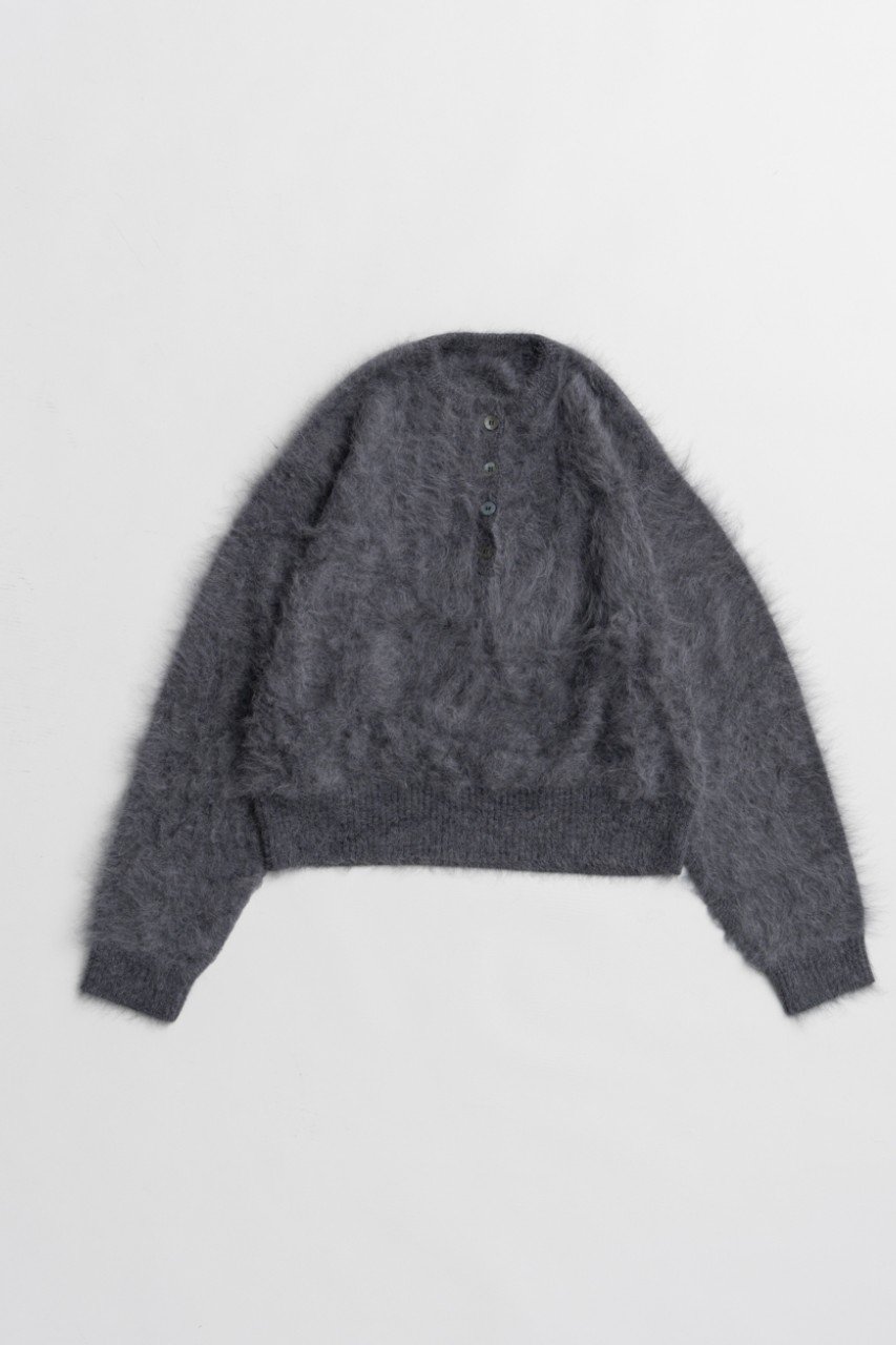 MAISON SPECIAL Angora Shaggy Knit / アンゴラシャギーニット (GRY(グレー), FREE) メゾンスペシャル ELLE SHOP