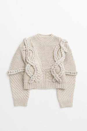 メゾンスペシャル/MAISON SPECIALの【予約販売】Cable Hand-Knit Top / ケーブルハンドニットトップ(110300/110301)