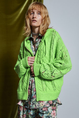 メゾンスペシャル/MAISON SPECIALの【予約販売】Low-Gauge Cable Knit Cardigan / ローゲージケーブルニットカーディガン(110300/110303)