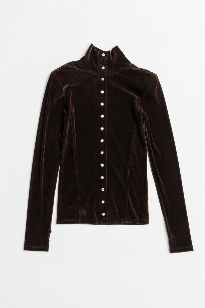 MAISON SPECIAL 2WAY Velour Top / 2WAYベロアTOP (BRN(ブラウン), FREE) メゾンスペシャル ELLE SHOP