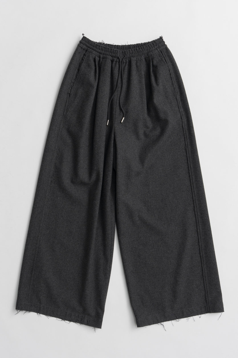 MAISON SPECIAL Saxony Easy Pants / サキソニーイージーパンツ (C.GRY(チャコールグレー), 36) メゾンスペシャル ELLE SHOP