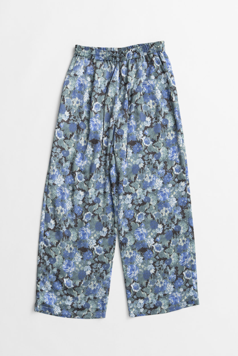 MAISON SPECIAL Gobelin Flower Print Easy Pants / ゴブランフラワープリントイージーパンツ (BLU(ブルー), 38) メゾンスペシャル ELLE SHOP
