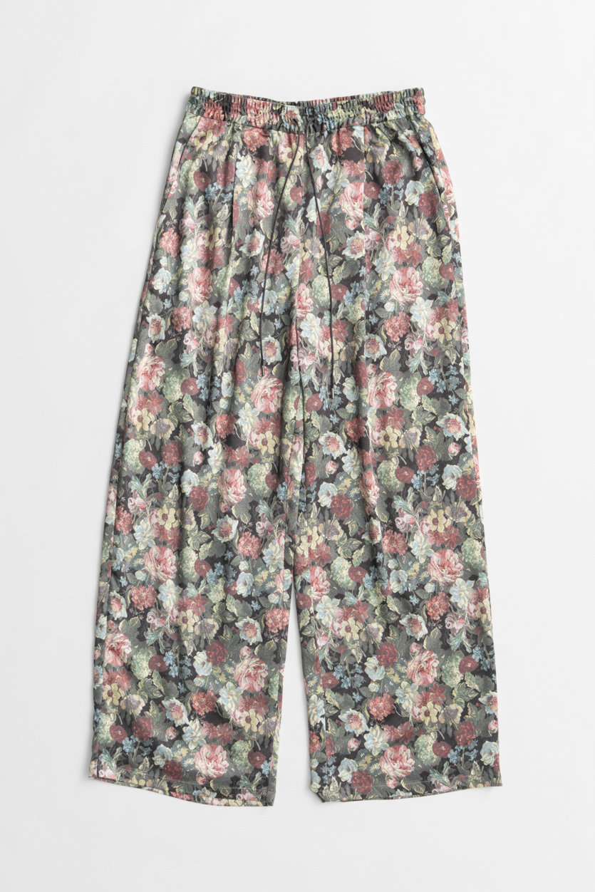 MAISON SPECIAL Gobelin Flower Print Easy Pants / ゴブランフラワープリントイージーパンツ (RED(レッド), 36) メゾンスペシャル ELLE SHOP