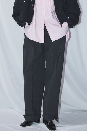 メゾンスペシャル/MAISON SPECIALの【予約販売】Wide Tuck Pants / ワイドタックパンツ(110600/110601)