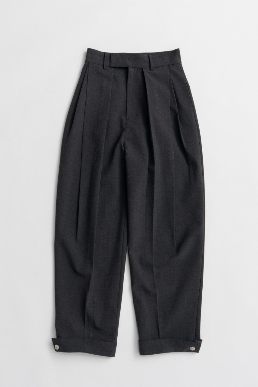 MAISON SPECIAL Wide Tuck Pants / ワイドタックパンツ (GRY(グレー), 36) メゾンスペシャル ELLE SHOP