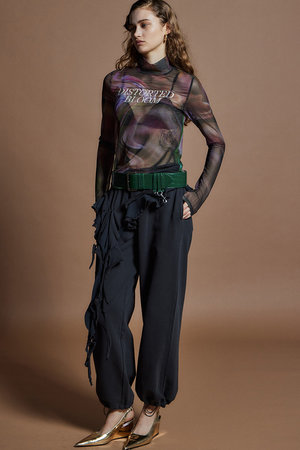 メゾンスペシャル/MAISON SPECIALの【予約販売】Drop Frill Sweatpants / ドロップフリルスウェットパンツ(110600/110601)