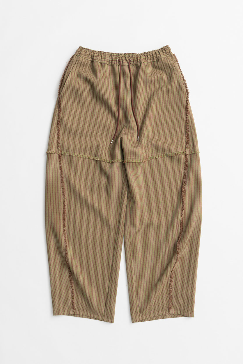 MAISON SPECIAL Check Pants / チェックパンツ (BGE(ベージュ), 38) メゾンスペシャル ELLE SHOP