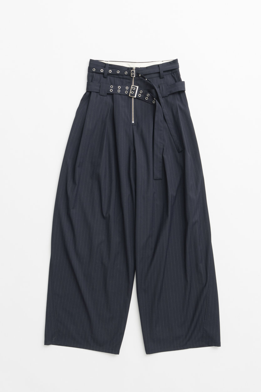 MAISON SPECIAL Double Waist Pants / ダブルウエストパンツ (NVY(ネイビー), 38) メゾンスペシャル ELLE SHOP