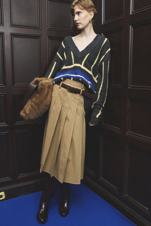 メゾンスペシャル/MAISON SPECIALの【予約販売】Double Waist Pleated Skirt / ダブルウエストプリーツスカート(110700/110703)