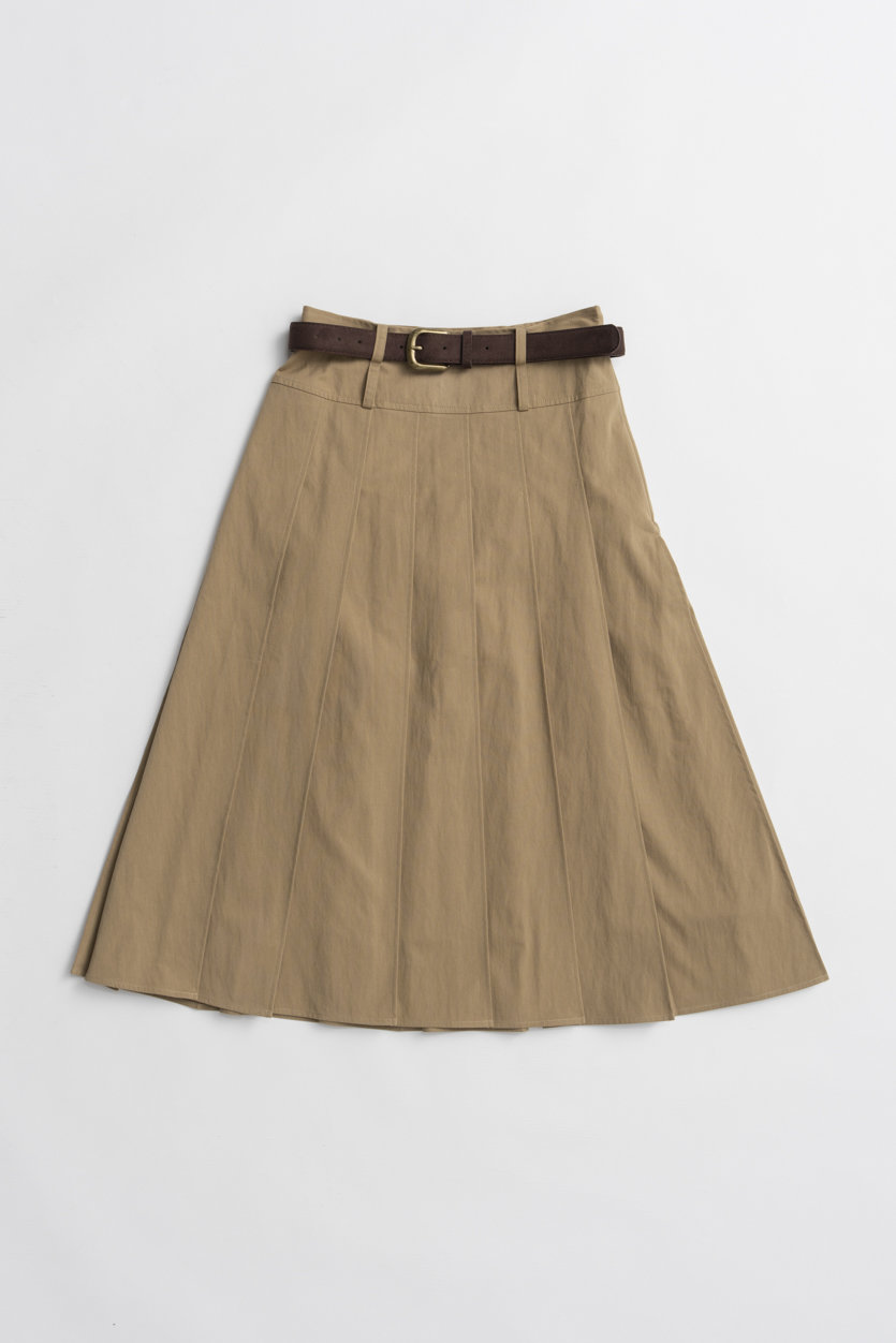 MAISON SPECIAL Double Waist Pleated Skirt / ダブルウエストプリーツスカート (BGE(ベージュ), 38) メゾンスペシャル ELLE SHOP