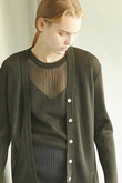 シアーリブニットカーディガン