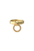 【LAURA LOMBARDI】FRANCA RING TWIST BRASS/リング
