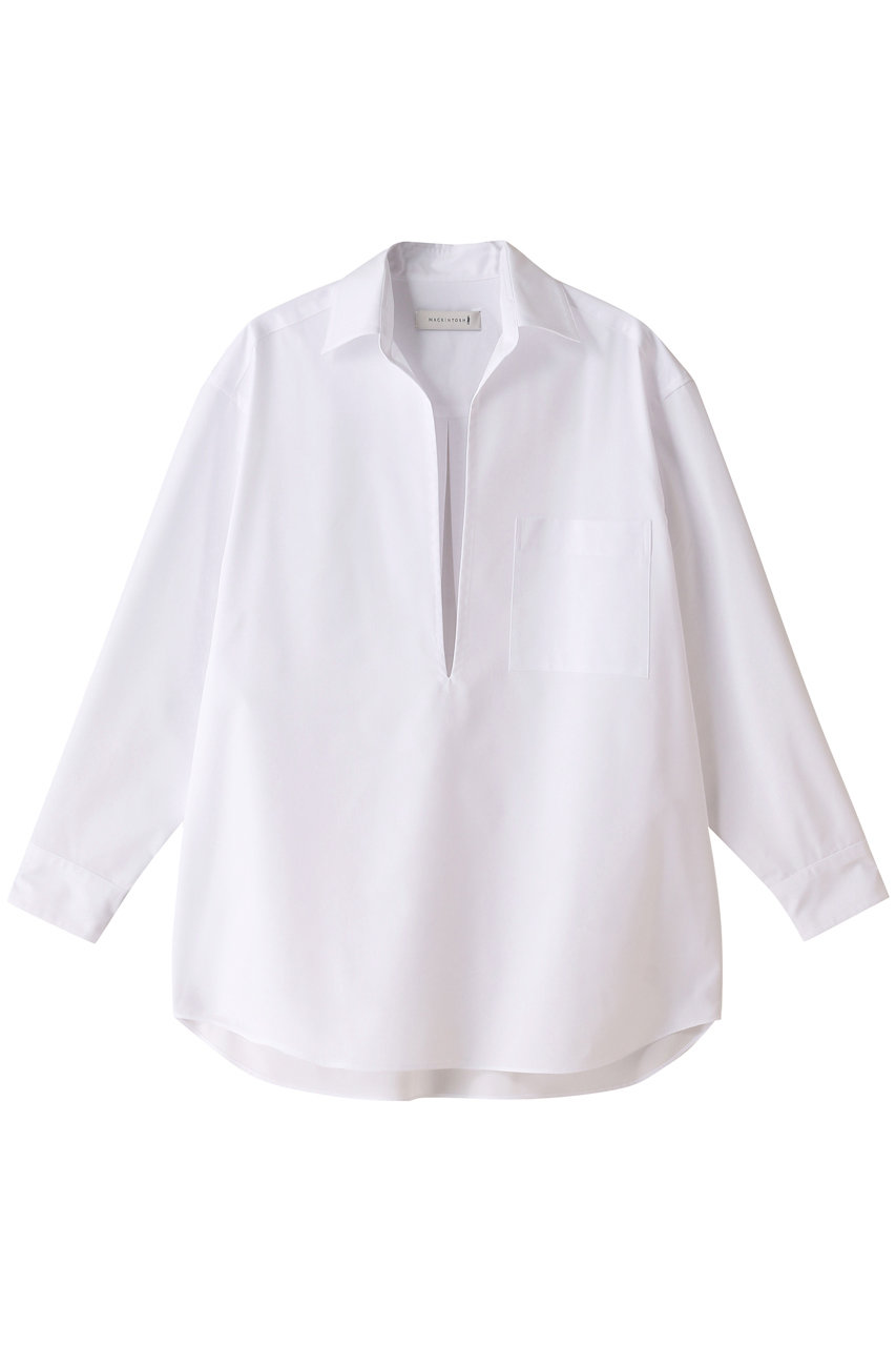 MACKINTOSH KILSTAY スキッパー ロングスリーブシャツ (ホワイト, 6) マッキントッシュ ELLE SHOP