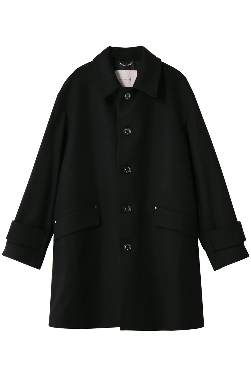 MACKINTOSH 【MEN】HUMBIE GTS スリムフィットロングコート (ブラック, 34) マッキントッシュ ELLE SHOP