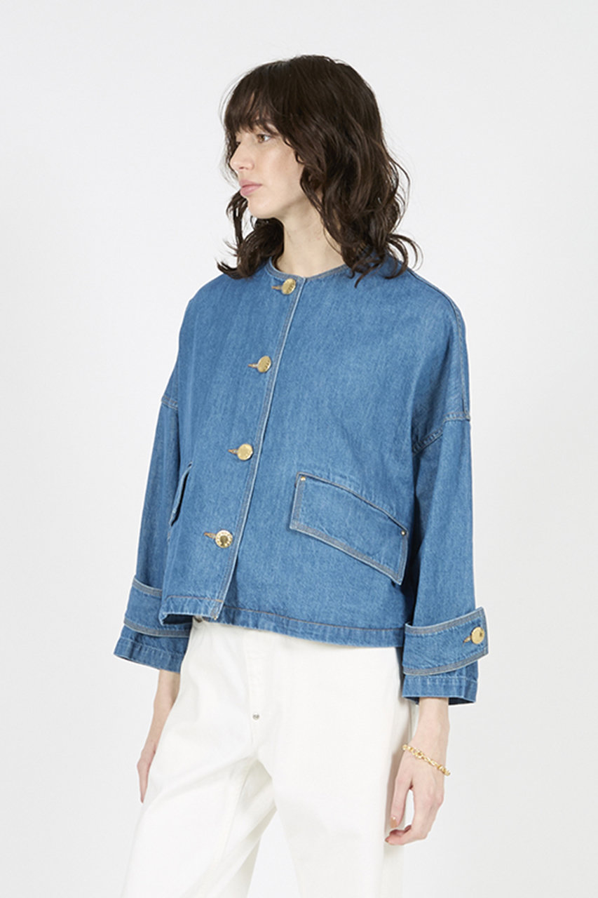 MACKINTOSH(マッキントッシュ)｜HUMBIE ノーカラーデニムジャケット