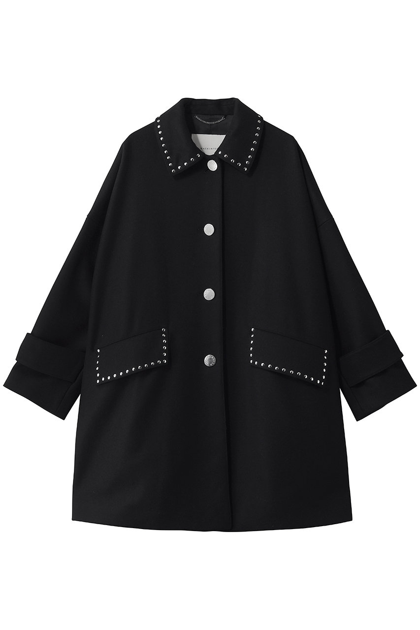 NEW HUMBIE スタッズ ウールメルトンコート