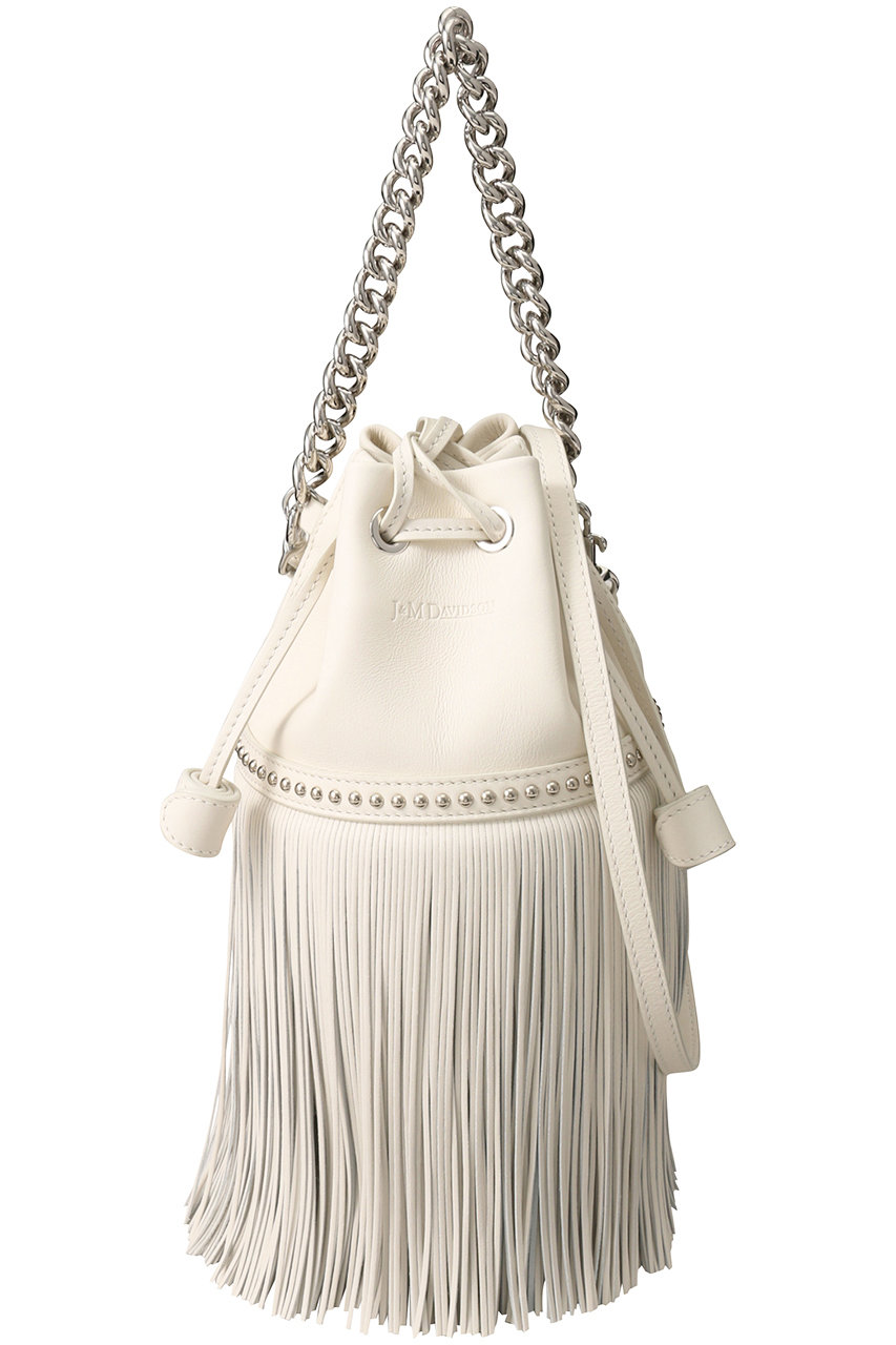 J & M DAVIDSON ジェイ アンド エム デヴィッドソン FRINGE CARNIVAL MINI WITH STUDS ニューホワイト