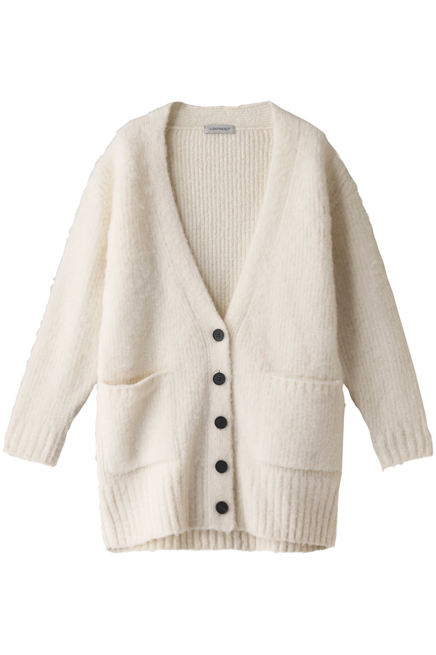 ラッピンノット Brushed alpacas cardigan カーディガン