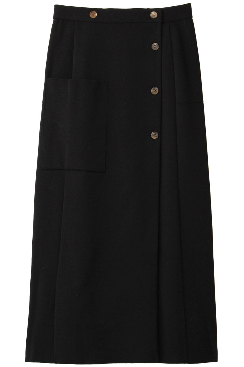 SALE 【30%OFF】 WRAPINKNOT ラッピンノット ウールラップスカート ブラック
