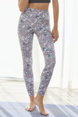 snowフラワープリントハイウエストレギンス