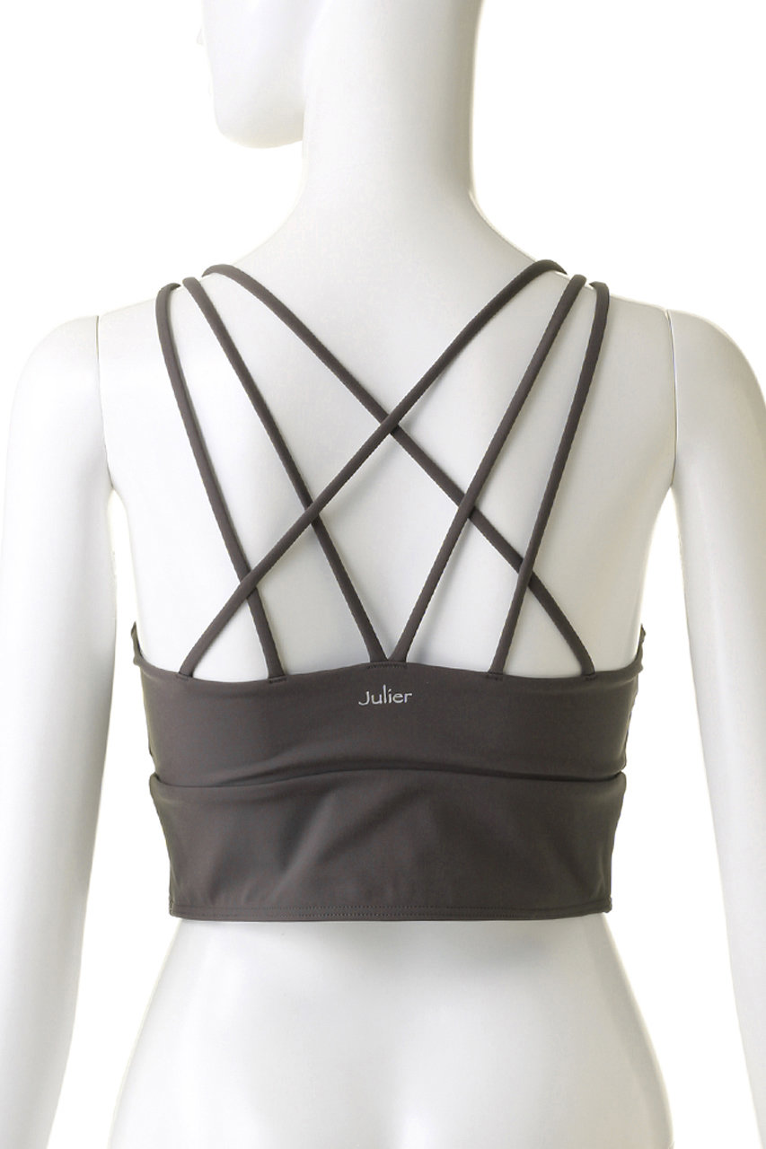 Julier(ジュリエ)｜【定番】YOGA FITショートトップス/パット付