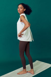 Julier(ジュリエ)｜フィールフライス半袖トップス/ホワイト の