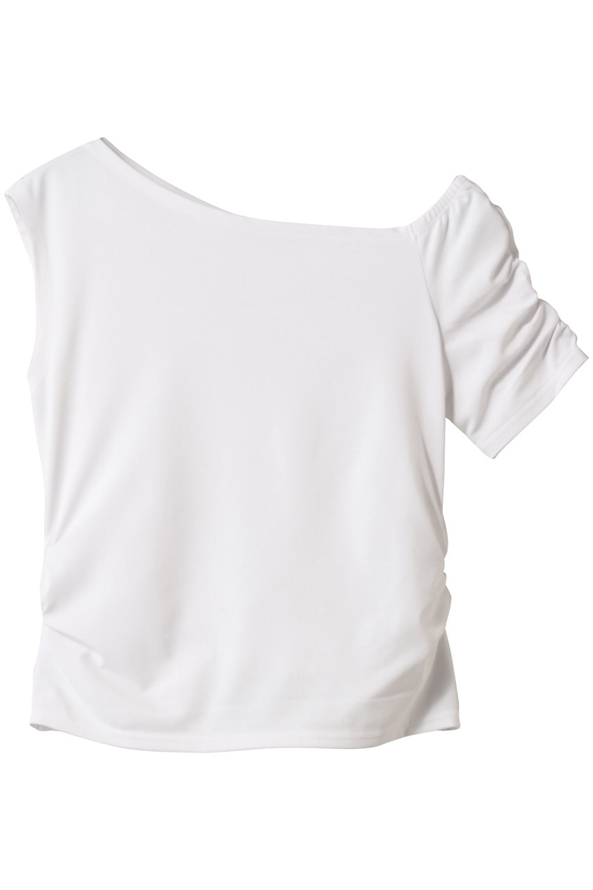 Julier Ecocoアシンメトリートップス (ホワイト, 0) ジュリエ ELLE SHOP Julier Ecocoアシンメトリートップス (ホワイト, 0) ジュリエ ELLE SHOP