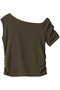 Ecocoアシンメトリートップス ジュリエ/Julier カーキ