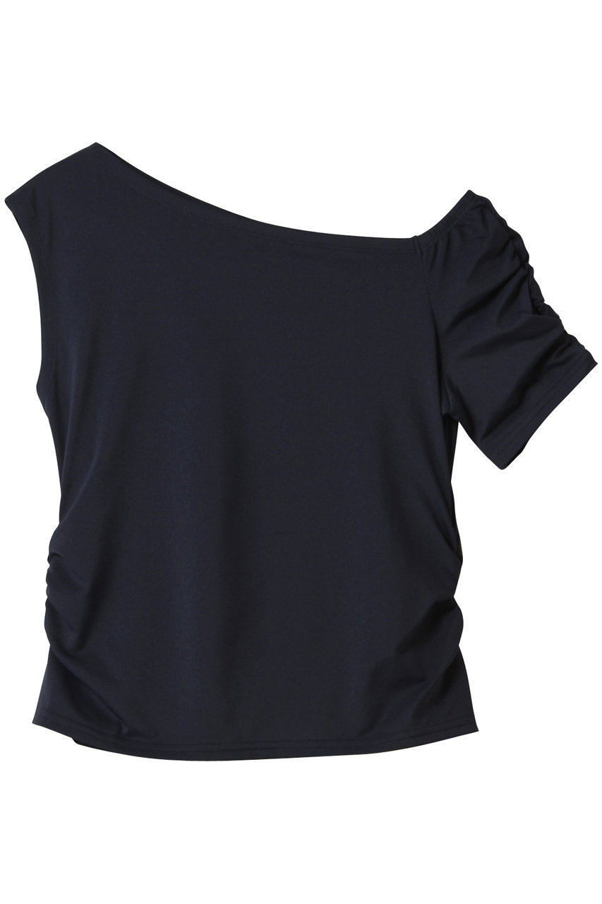 Julier Ecocoアシンメトリートップス (ネイビー, 0) ジュリエ ELLE SHOP Julier Ecocoアシンメトリートップス (ネイビー, 0) ジュリエ ELLE SHOP