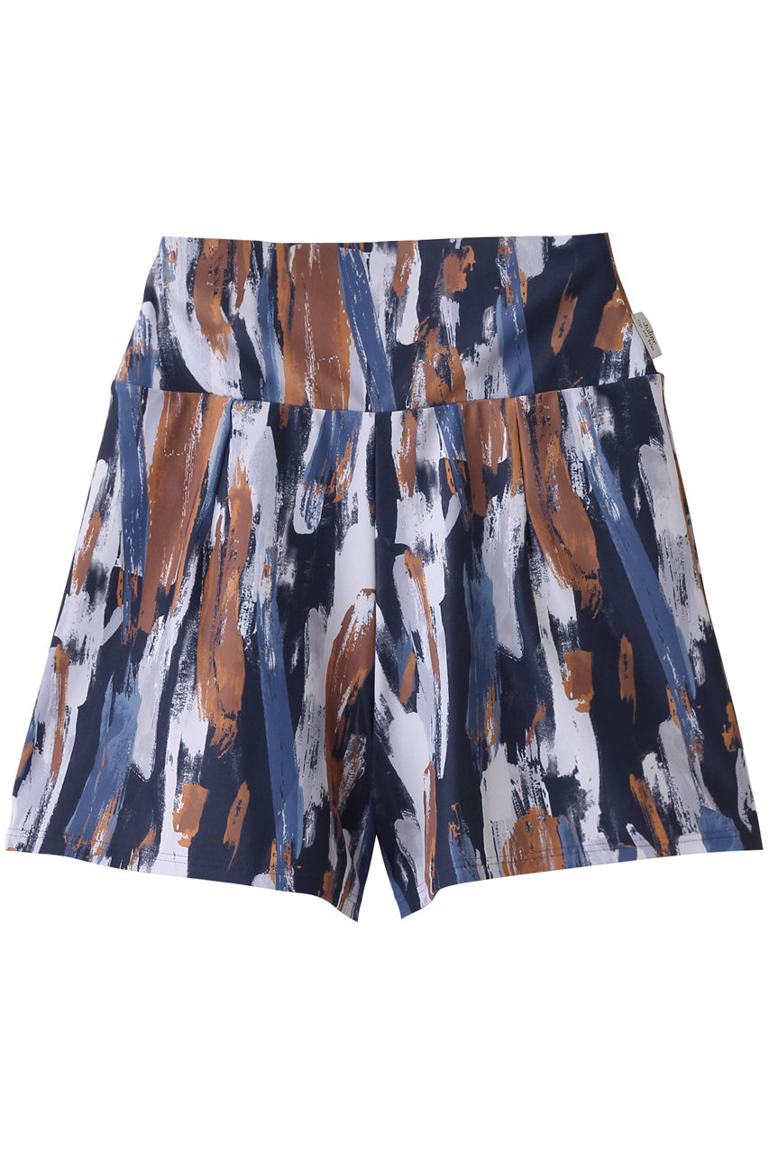 Julier Vertical brushプリントショートパンツ (ブルー系, 1) ジュリエ ELLE SHOP Julier Vertical brushプリントショートパンツ (ブルー系, 1) ジュリエ ELLE SHOP