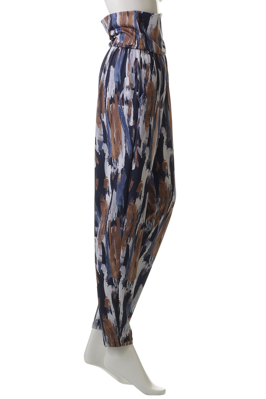 Julier(ジュリエ)｜Vertical brushプリントギャザーパンツ/ホワイト系