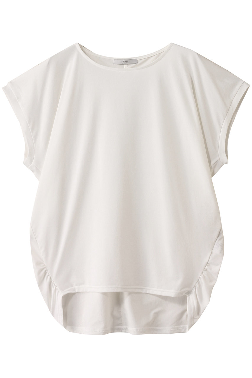 Julier 【定番】ライトプライムドレープトップス (ホワイト, F) ジュリエ ELLE SHOP Julier 【定番】ライトプライムドレープトップス (ホワイト, F) ジュリエ ELLE SHOP