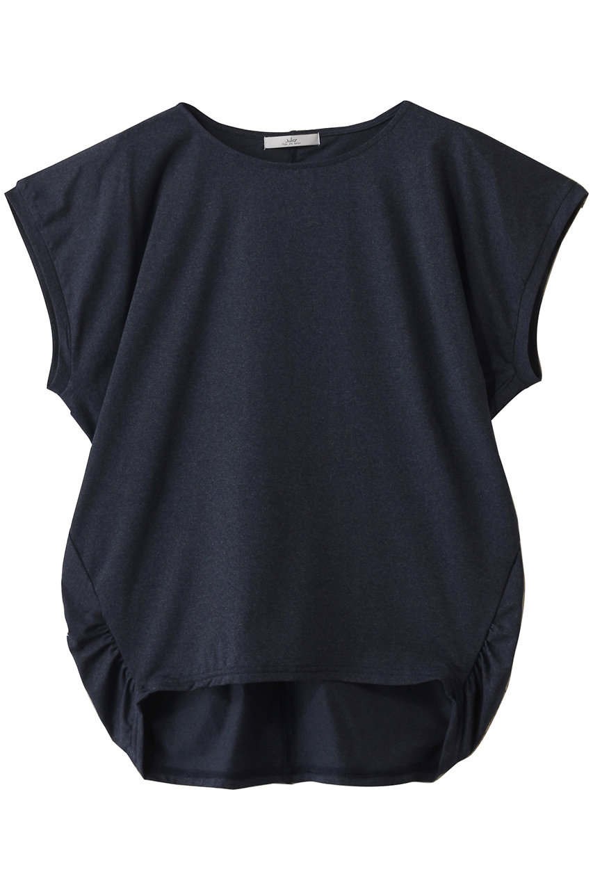 Julier 【定番】ライトプライムドレープトップス (ネイビー, F) ジュリエ ELLE SHOP Julier 【定番】ライトプライムドレープトップス (ネイビー, F) ジュリエ ELLE SHOP