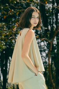 Julier(ジュリエ)｜Play撥水ノースリーブワンピース/ベージュ の
