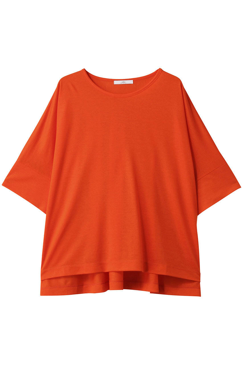 Julier ロイヤルクロス天竺半袖トップス (オレンジ, F) ジュリエ ELLE SHOP Julier ロイヤルクロス天竺半袖トップス (オレンジ, F) ジュリエ ELLE SHOP