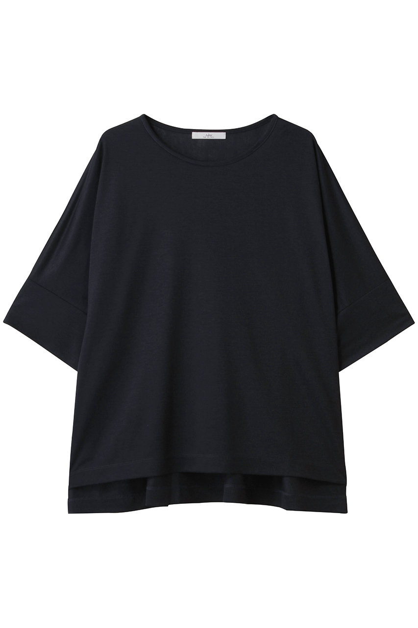 Julier ロイヤルクロス天竺半袖トップス (ネイビー, F) ジュリエ ELLE SHOP Julier ロイヤルクロス天竺半袖トップス (ネイビー, F) ジュリエ ELLE SHOP