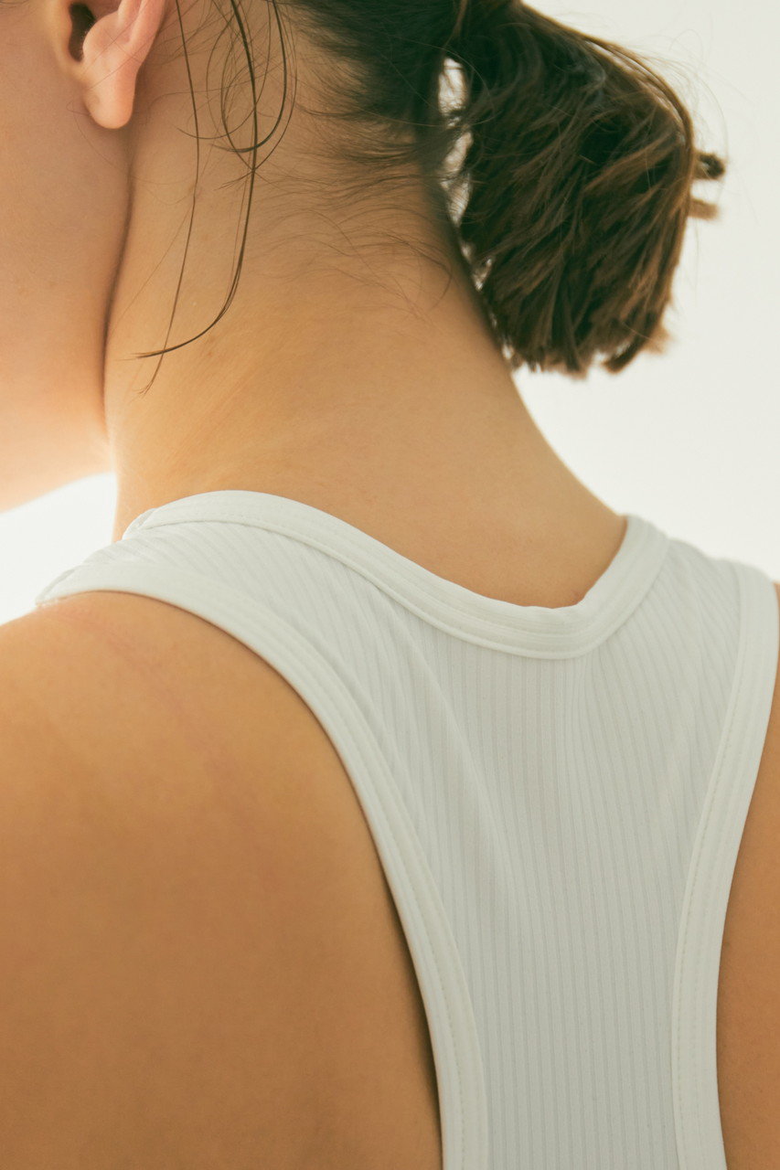 Julier(ジュリエ)｜ソフトリブタンクトップ/ホワイト の通販｜ELLESHOP