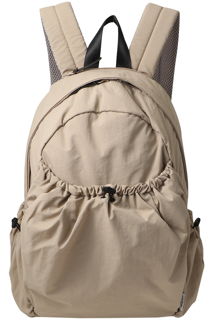 Julier リップストップ撥水リュック (ベージュ, F) ジュリエ ELLE SHOP Julier リップストップ撥水リュック (ベージュ, F) ジュリエ ELLE SHOP