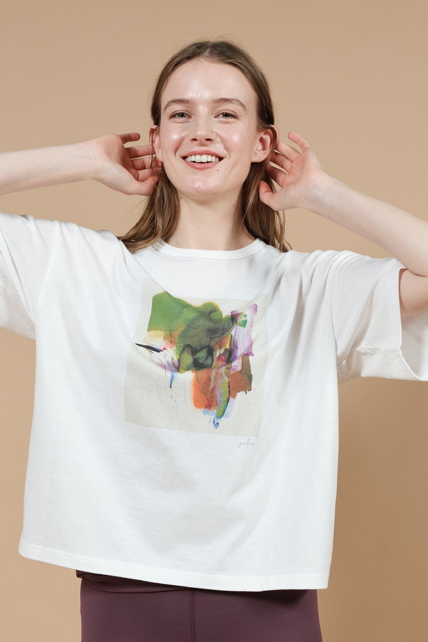 トップス yu_ko Julier(ジュリエ)｜Kanako Sasakiコラボ プリントTシャツ