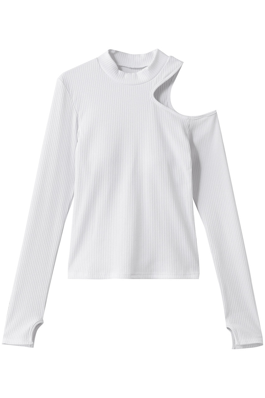 ジュリエ/Julierのリブロングスリーブプルオーバー(ホワイト/B1954JUB027)