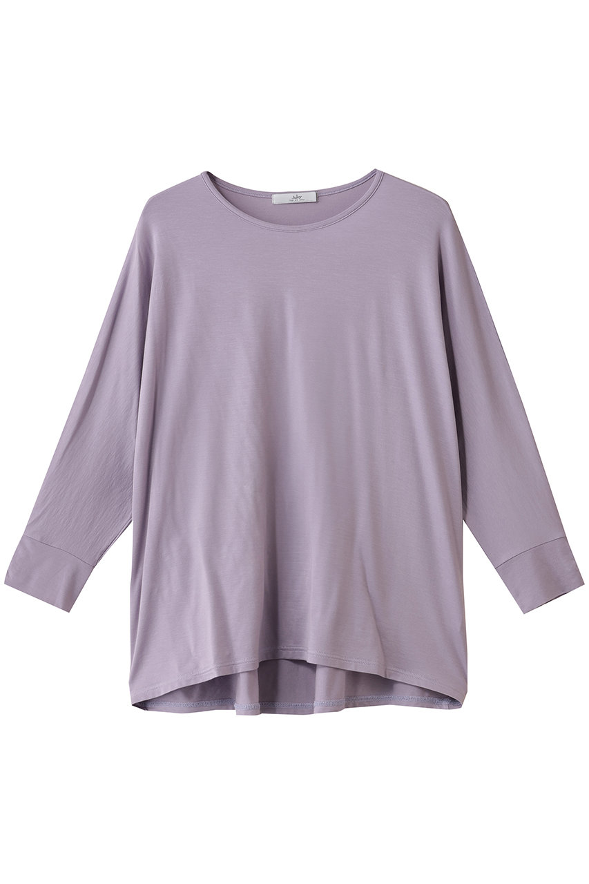 Julier エコリヨセルハーフスリーブプルオーバー (ラベンダー, F) ジュリエ ELLE SHOP Julier エコリヨセルハーフスリーブプルオーバー (ラベンダー, F) ジュリエ ELLE SHOP
