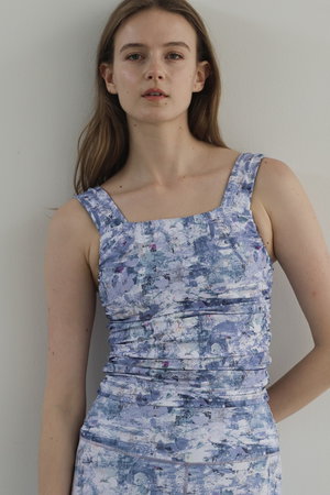 ジュリエ/Julierのsandflowerプリントミドルトップス(180100/180102)