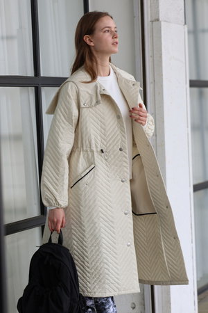 ジュリエ/Julierのsoronaキルティングロングコート(180100/180101)