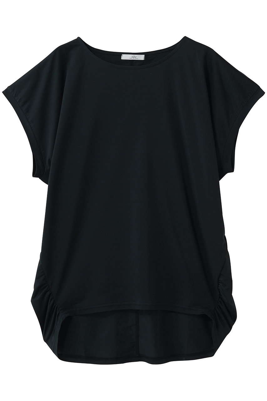 ジュリエ/Julierのマイクロ天竺ドレープトップス(ブラック/B1962JUB004)