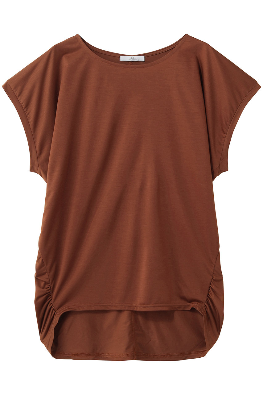 ジュリエ/Julierのマイクロ天竺ドレープトップス(テラコッタ/B1962JUB004)