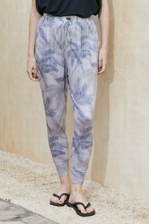 ジュリエ/Julierのpalmtreeプリントギャザーパンツ(180100/180103)